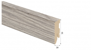 Laminuota grindjuostė Kaindl MDF Ąžuolas Sterling 18*50 MM