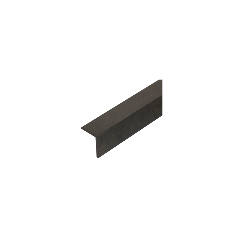 Apdailos kampas terasinėms lentoms 45x45 mm, juodas nuotrauka