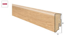 Medinė faneruota grindjuostė Haro Ąžuolas 16*40 MM