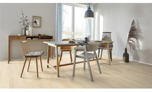 Trisluoksnė parketlentė Boen Longstrip Uosis Andante White Live Matt