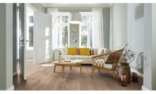 IŠPARDAVIMAS Trisluoksnė parketlentė Boen Plank Ąžuolas White Vivo 209 MM 2 rūšis