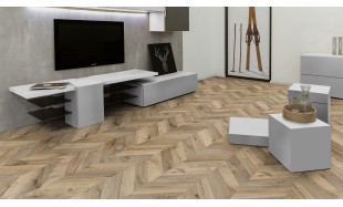 Akcija! Laminuotos grindys Kaindl Natural Touch Wide 8.0 Fishbone Ąžuolas Fortress Rochesta