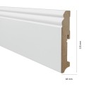 Laminuota grindjuostė Haro MDF Antique Balta 18*115 mm tinkama dažymui