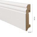 Laminuota dažoma grindjuostė Haro MDF Antique Balta 18*90 mm tinkama dažymui
