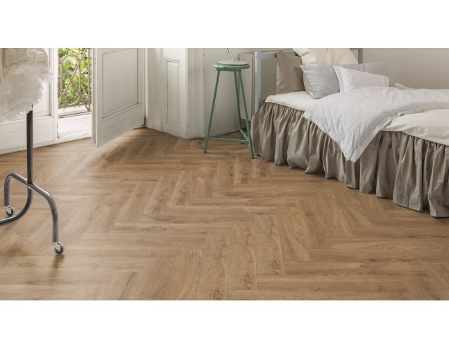 Akcija! Laminuotos grindys Kaindl Maestro Herringbone 8.0 Ąžuolas Harlech