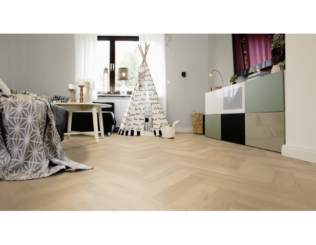 IŠPARDAVIMAS Vinilo danga Wineo 400 Wood XS Ąžuolas Plain Beige 2 MM