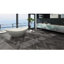 IŠPARDAVIMAS Vinilo danga OneFlor ECO 55 Chevron Pušis Smoked Black 2.5 MM