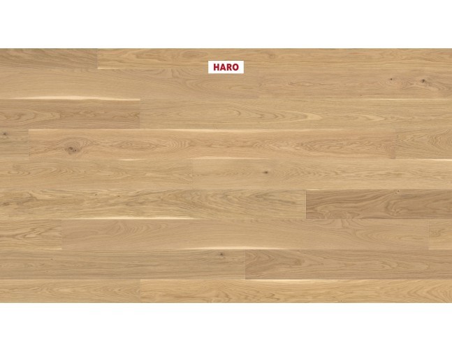 Akcija! Trisluoksnė parketlentė Haro Plank 4000 Jubilee Edition Ąžuolas Light Natural 4V