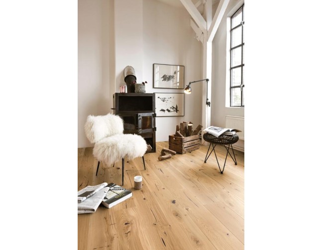 Trisluoksnė parketlentė Boen Castle Ąžuolas Authentic Espressivo 209 MM 2 rūšis
