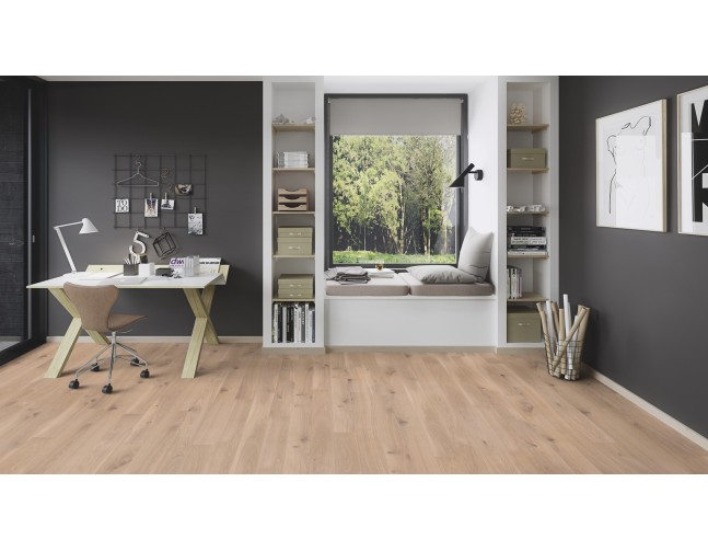 IŠPARDAVIMAS Trisluoksnė parketlentė Boen HOME Plank Ąžuolas Village White 13 mm