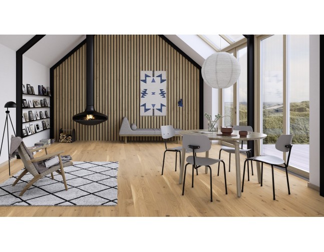 Trisluoksnė parketlentė Boen Plank Ąžuolas Authentic Vivo 138 MM