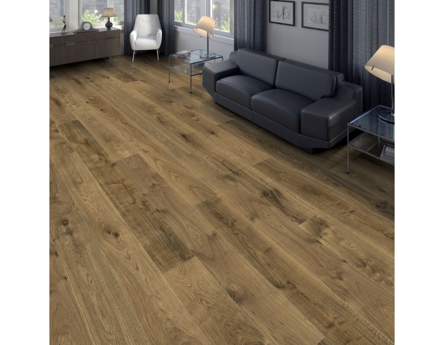 Akcija! Trisluoksnė parketlentė Haro Plank 4000 Jubilee Edition Ąžuolas Fumed Sauvage 4V