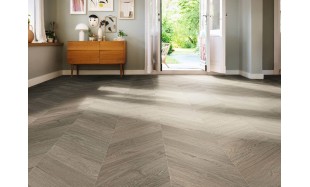 Akcija! Laminuotos grindys Haro Tritty 200 Aqua Chevron Ąžuolas Grey