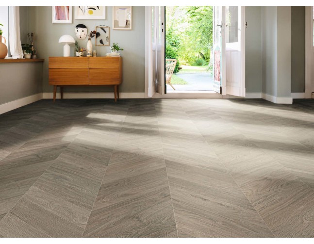 Laminuotos grindys Haro Tritty 200 Aqua Chevron Ąžuolas Grey