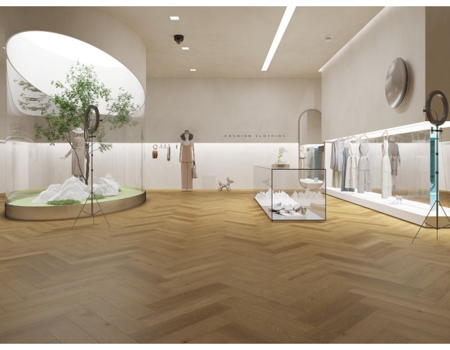 IŠPARDAVIMAS Vinilo danga Nomad Flo Dry Back Herringbone Guanay 2,5 mm