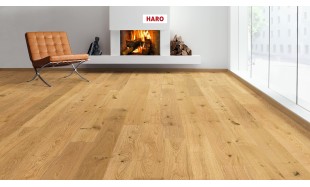 IŠPARDAVIMAS Dvisluoksnė parketlentė Haro Plank Maxim Ąžuolas Universal Economy 4V