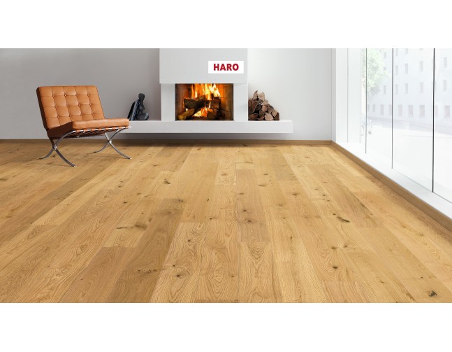 IŠPARDAVIMAS Dvisluoksnė parketlentė Haro Plank Maxim Ąžuolas Universal Economy 4V