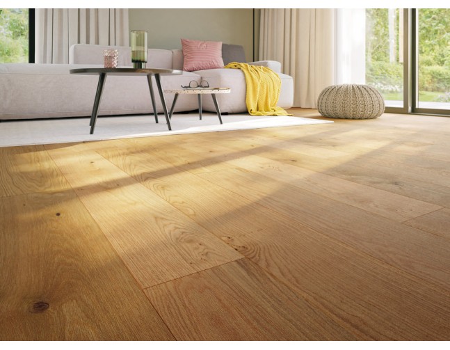 Akcija! Trisluoksnė parketlentė Haro Plank 4000 Ąžuolas Elegant Natural 4V 1750
