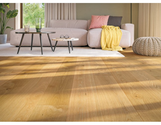 Akcija! Trisluoksnė parketlentė Haro Plank 4000 Ąžuolas Elegant Natural 4V 1750