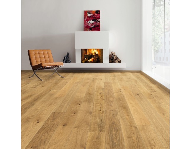 Trisluoksnė lakuota parketlentė Haro Plank Ąžuolas Universal Natural Brushed Economy