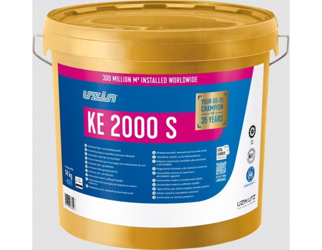 Universalūs klijai lanksčioms dangoms UZIN KE 2000 S, 14  kg