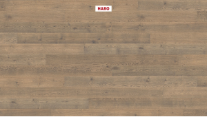 Trisluoksnė parketlentė Haro Plank Ąžuolas Tobacco Grey Sauvage Retro 4V
