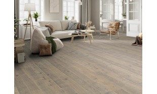 Trisluoksnė parketlentė 2500 Haro Plank Ąžuolas Tobacco Grey Sauvage Retro Economy