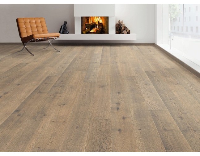 Trisluoksnė parketlentė 2500 Haro Plank Ąžuolas Tobacco Grey Sauvage Retro Economy