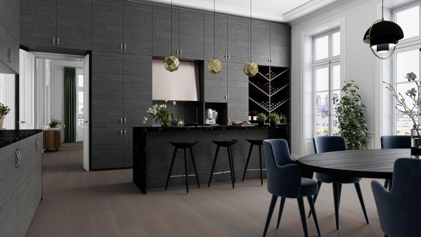 Trisluoksnė parketlentė Boen Stonewashed Castle Ąžuolas Grey