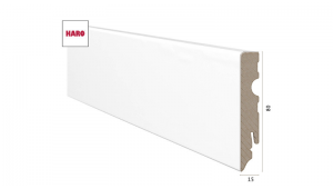 Laminuota grindjuostė Haro Balta MDF 15*80 MM nuotrauka