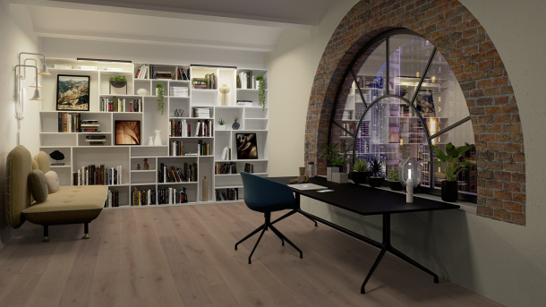 Trisluoksnė parketlentė Boen Castle Live Pure Ąžuolas Warm Grey