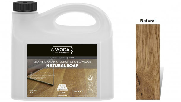 Muilas medinėms grindims Woca Natural Soap, 2,5 L nuotrauka